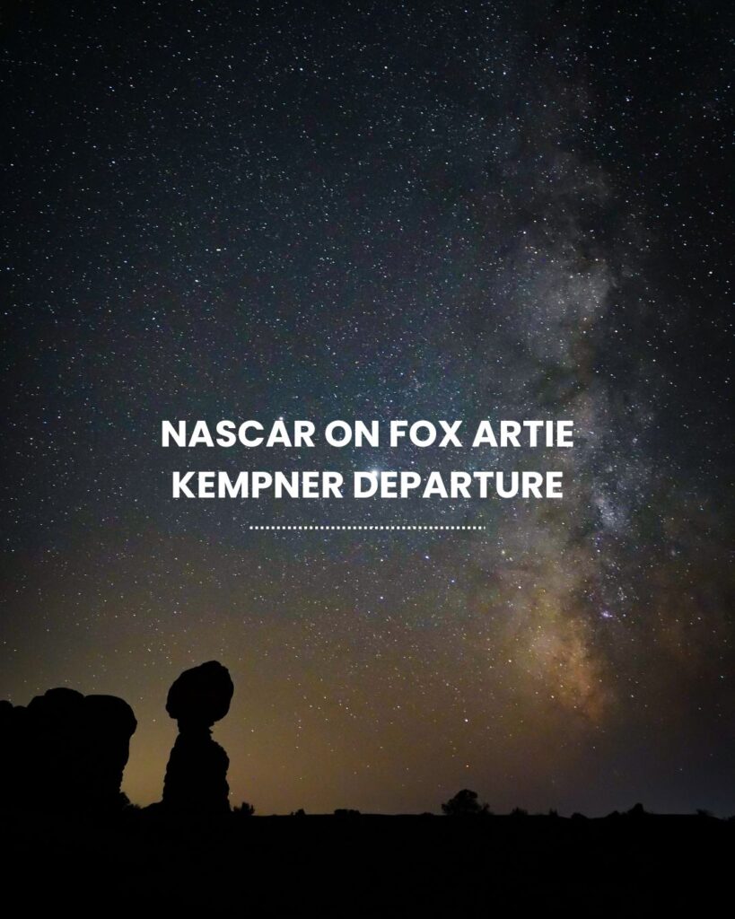 nascar on fox artie kempner departure